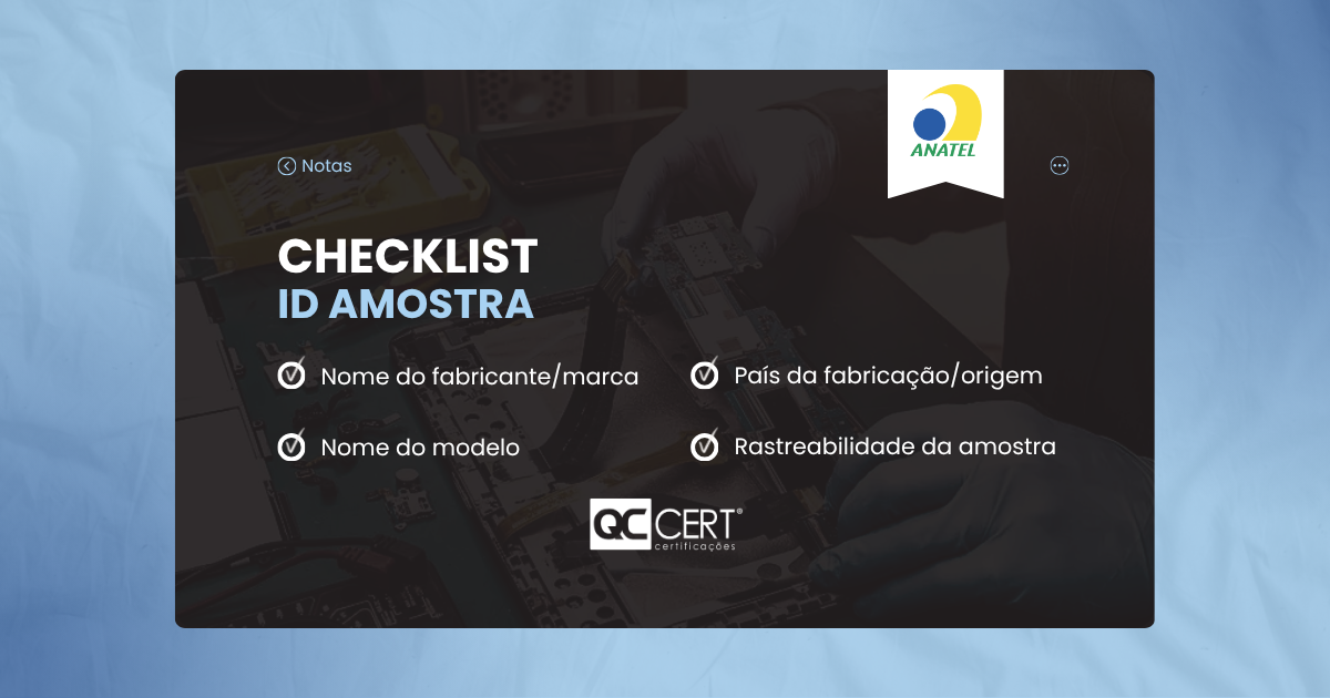 Envio de Amostras Anatel para Laboratórios_QC CERT_05Nov2025